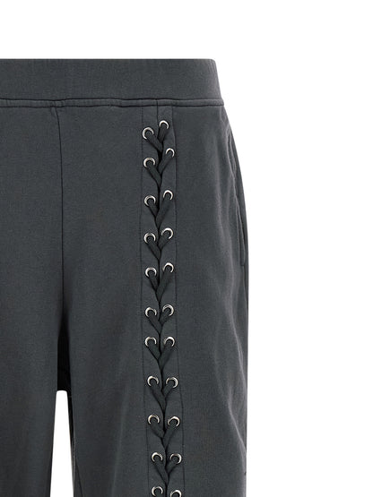 Trousers by ROTATE BIRGER CHRISTENSEN for women in cotton gray features an sartorial silhouette, showcasing a precise and long with a sartorial for a refined look.