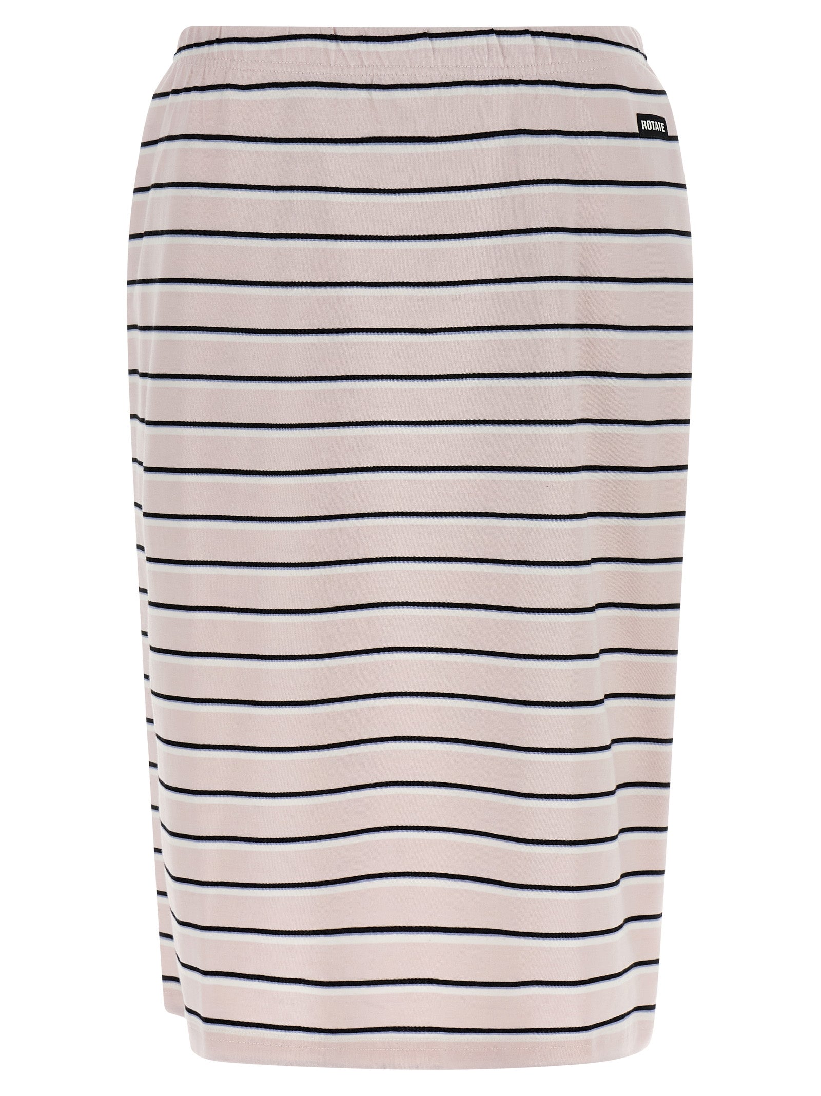 Skirt by ROTATE BIRGER CHRISTENSEN for women in cotton multicolor & pink showcases a dramatic silhouette, artfully capturing the essence of the Women's Sheath Cotton Midi Skirt in a dramatic midi cut for a refined look.