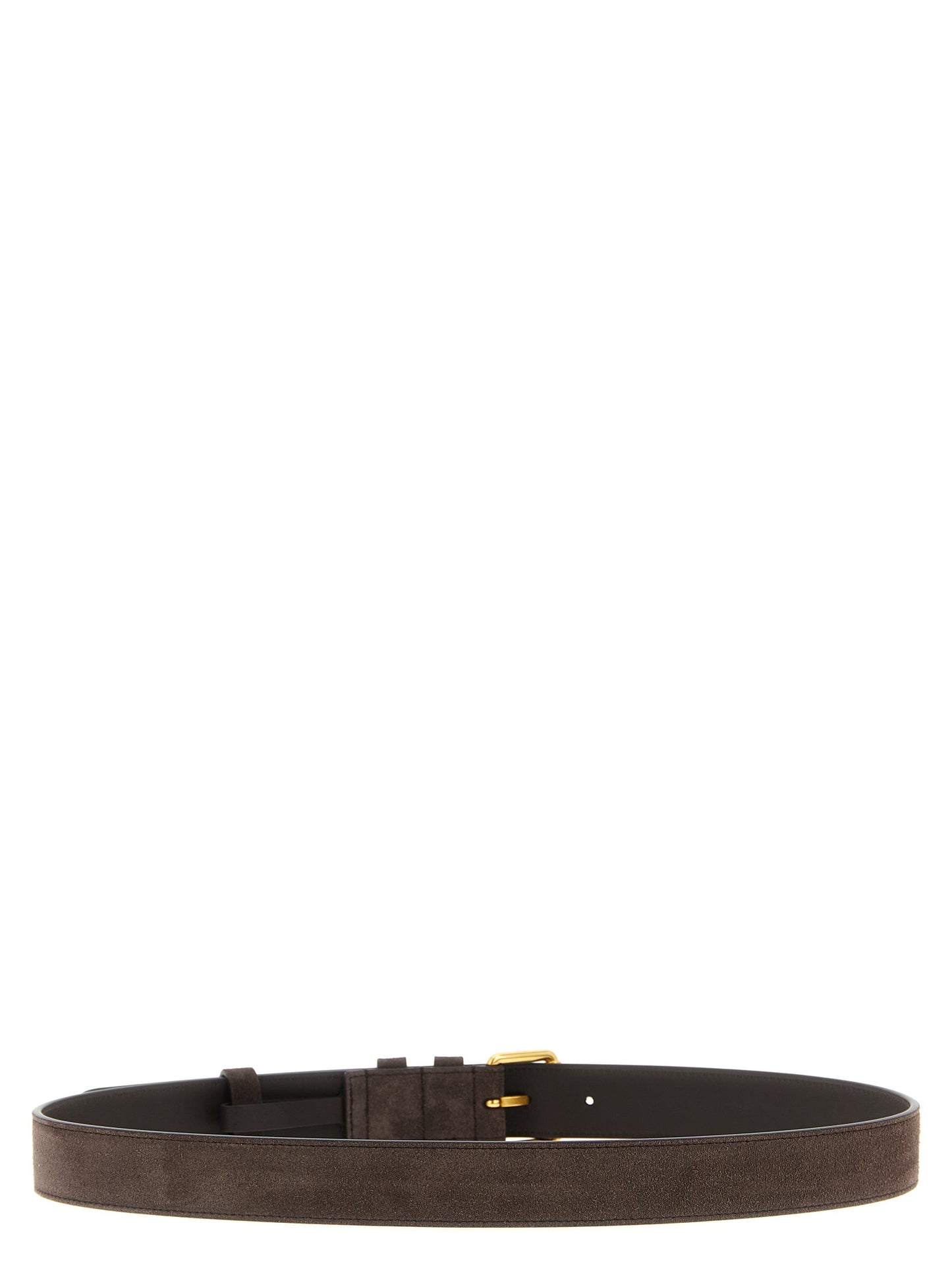 Valentino Garavani Suede Cowhide leather Belt - Brown
