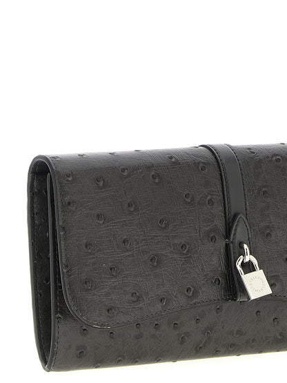 Cardholder Card Case by Stella McCartney for women in polyester black features a polished Ryder Polyester Cardholder Card Case design with polished card-organization eco-friendly chain.