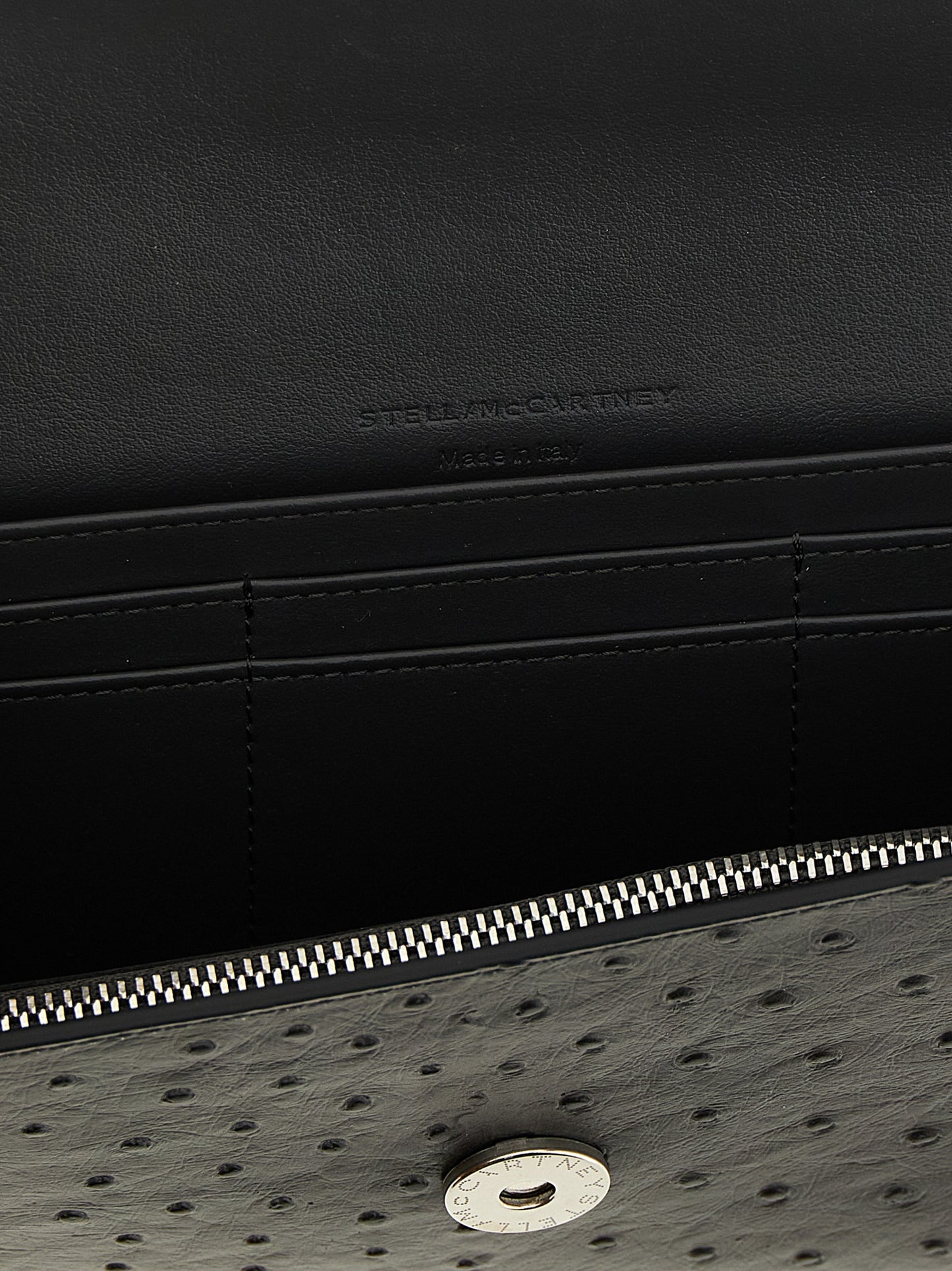 Cardholder Card Case by Stella McCartney for women in polyester black showcases a couture-grade silhouette from the Ryder Polyester Cardholder Card Case collection, highlighting functional card-organization eco-friendly chain for a couture-grade finish.