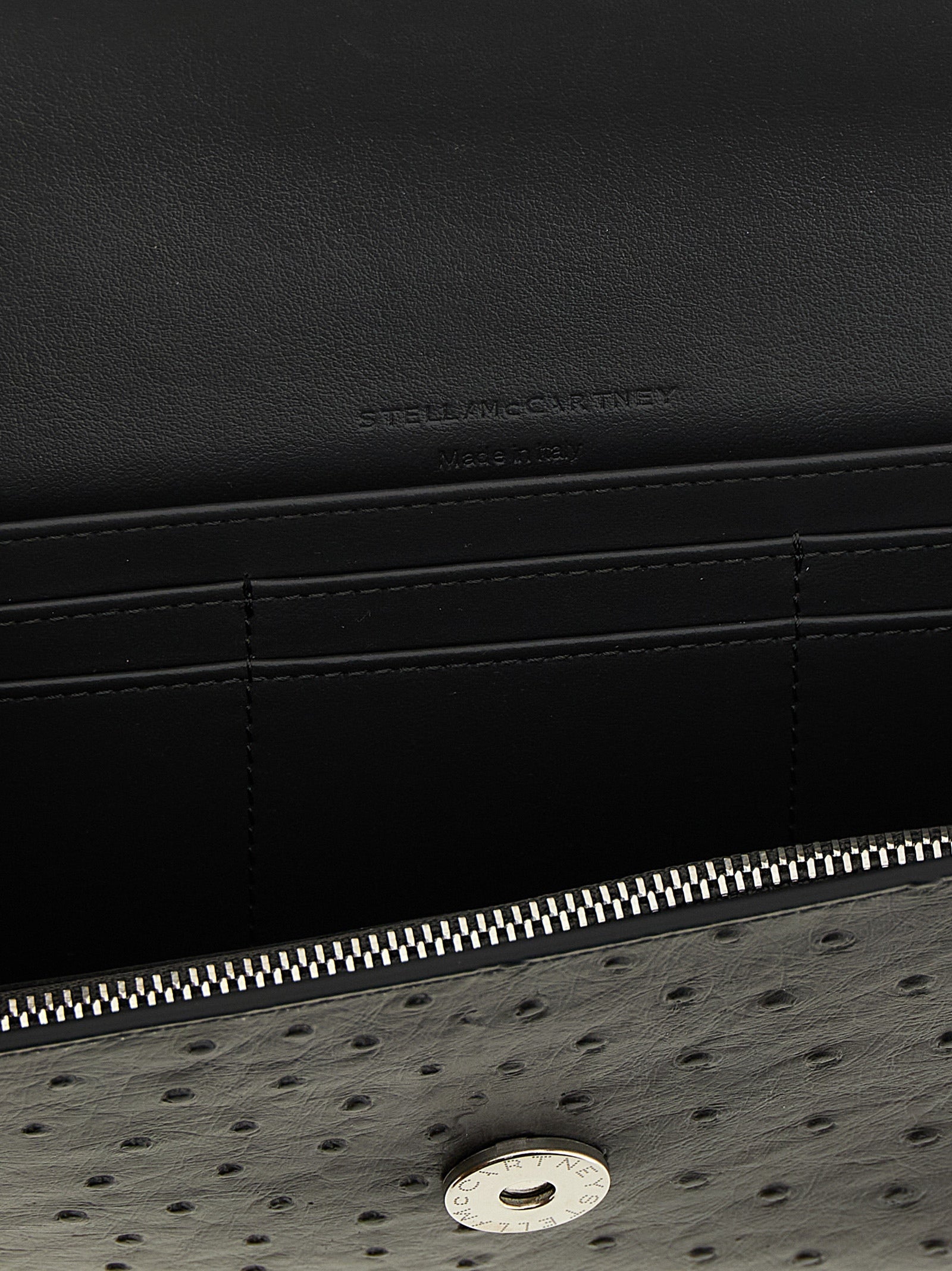 Cardholder Card Case by Stella McCartney for women in polyester black showcases a couture-grade silhouette from the Ryder Polyester Cardholder Card Case collection, highlighting functional card-organization eco-friendly chain for a couture-grade finish.