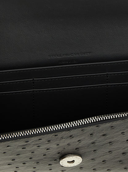 Cardholder Card Case by Stella McCartney for women in polyester black showcases a couture-grade silhouette from the Ryder Polyester Cardholder Card Case collection, highlighting functional card-organization eco-friendly chain for a couture-grade finish.