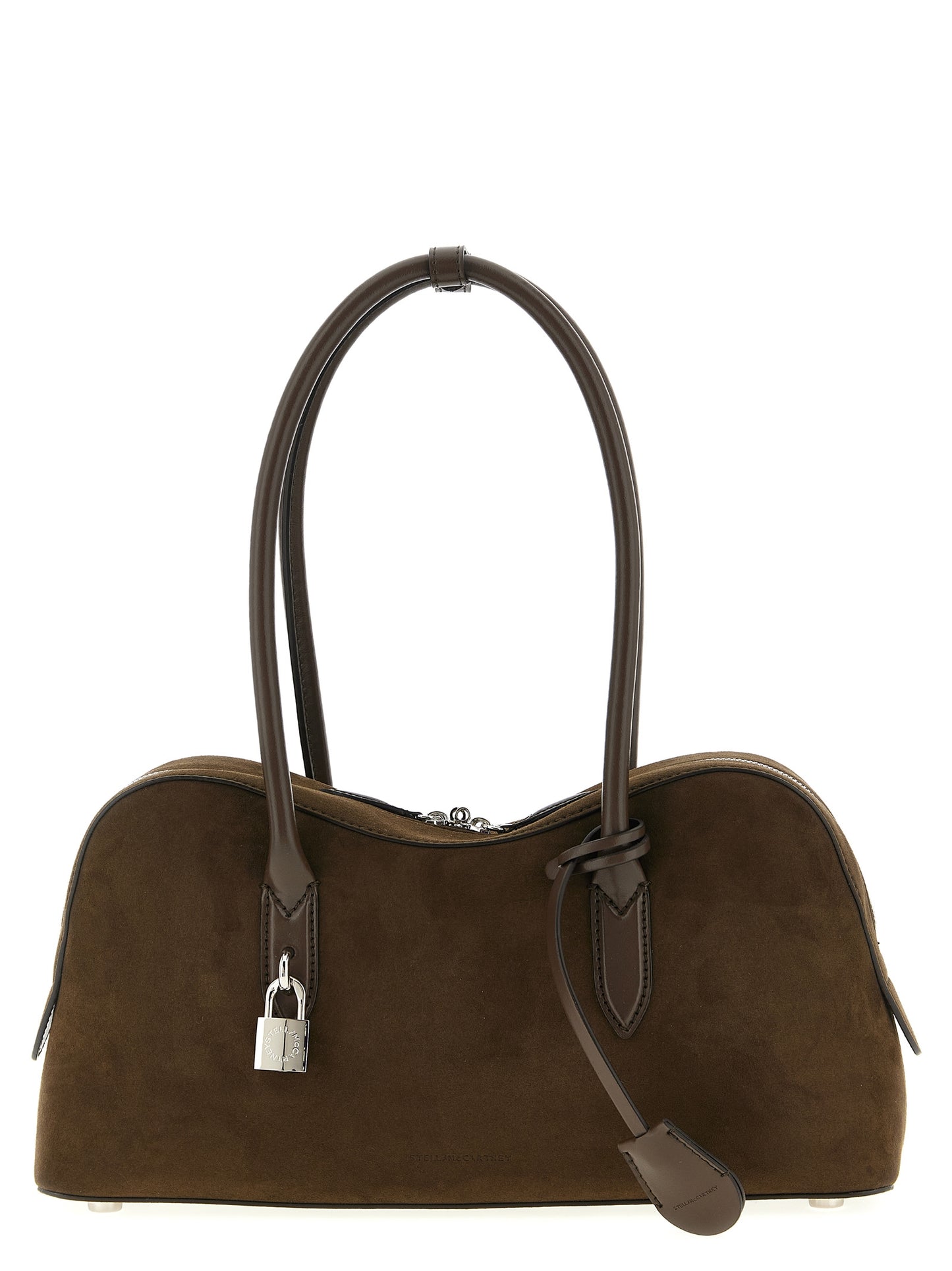 2-in-1 Shoulder & Crossbody Bag by Stella McCartney for women in polyester brown features an effortlessly chic silhouette with a secure zipper, ample , and versatile crossbody-strap, shoulder-strap & handle for effortlessly chic everyday luxury.