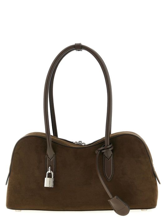 2-in-1 Shoulder & Crossbody Bag by Stella McCartney for women in polyester brown features an effortlessly chic silhouette with a secure zipper, ample , and versatile crossbody-strap, shoulder-strap & handle for effortlessly chic everyday luxury.