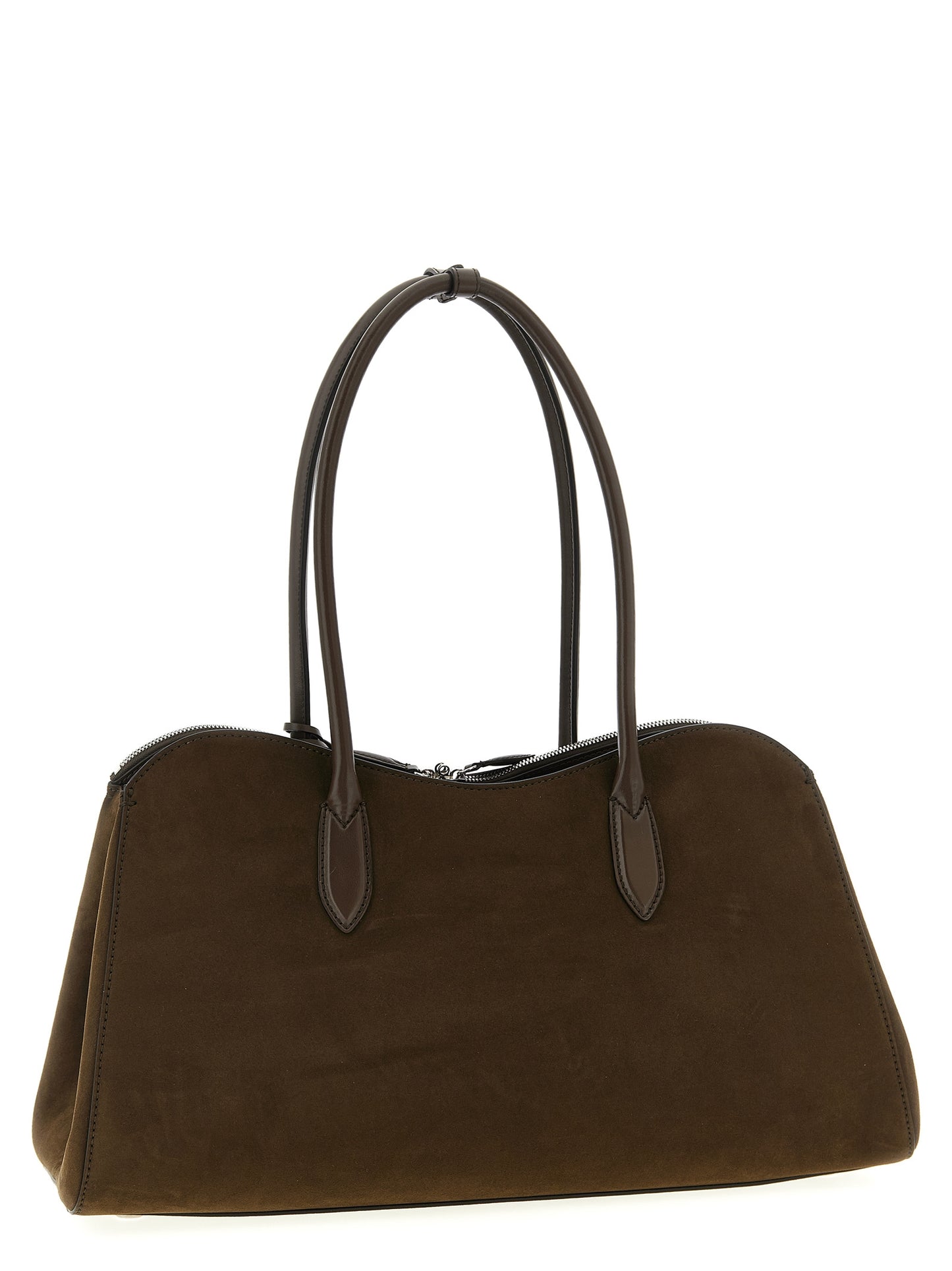 Shoulder Bag by Stella McCartney for women in faux polyester fur brown features a stately silhouette, showcasing a secure snap & zipper, ample , and stately shoulder-strap & handle for a stately finish.