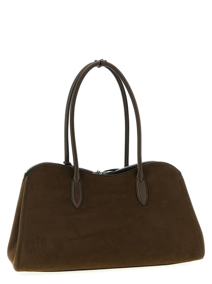 Shoulder Bag by Stella McCartney for women in faux polyester fur brown features a stately silhouette, showcasing a secure snap & zipper, ample , and stately shoulder-strap & handle for a stately finish.