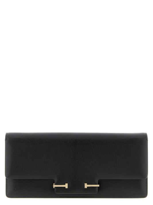 Shoulder Bag by Tom Ford for women in viscose goat leather & fur black features a effortless sophistication silhouette, secured by a buckle with ample and versatile shoulder-strap & adjustable-strap for a effortless sophistication finish.