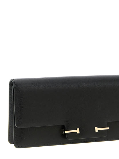 Shoulder Bag by Tom Ford for women in viscose goat leather & fur black features a effortless chic silhouette with a secure buckle, ample , and versatile shoulder-strap & adjustable-strap for a effortless chic finish.