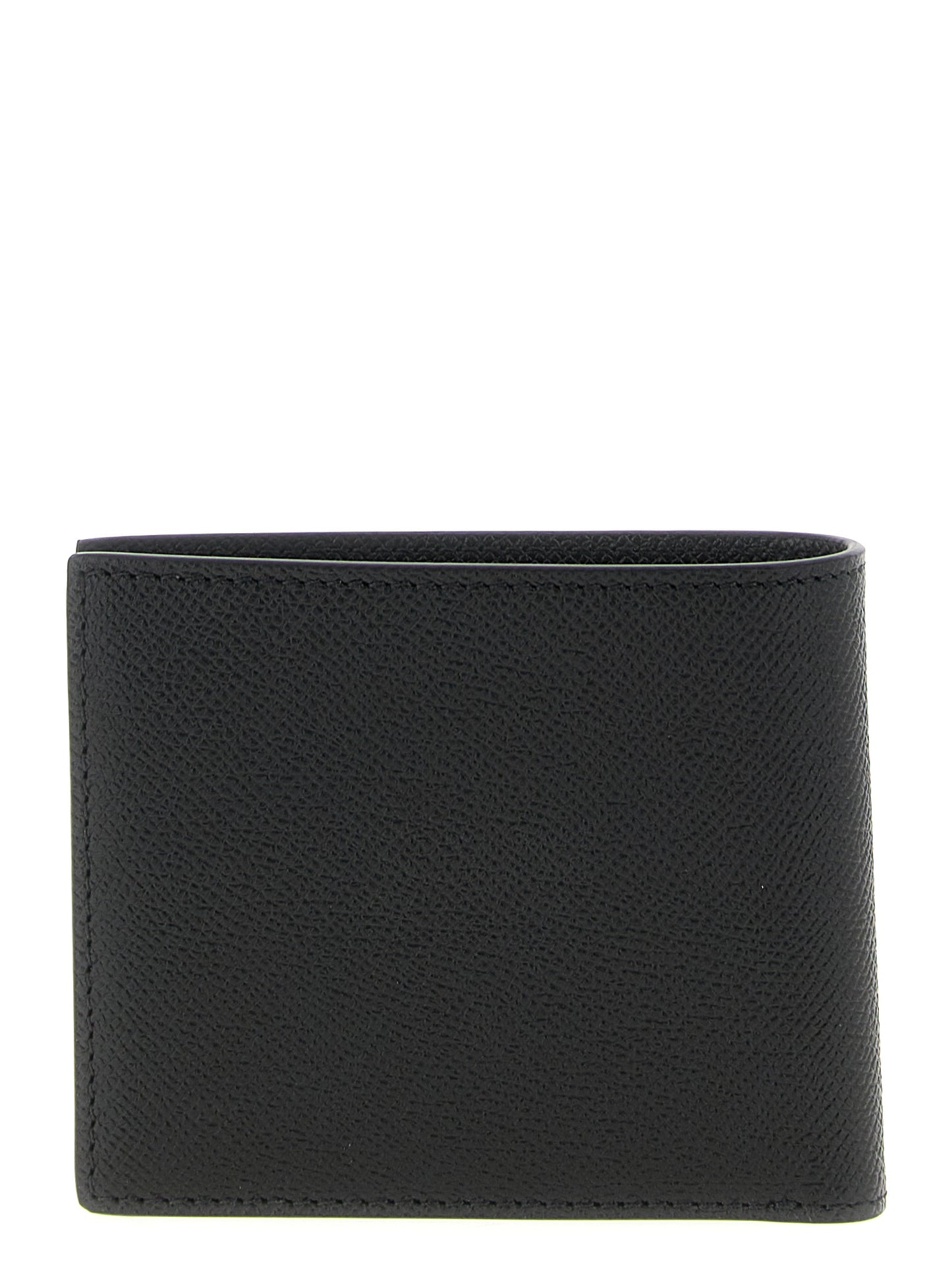 Wallet by Tom Ford for men in bos taurus suede calf leather black & gold presents a streamlined silhouette, showcasing the sophisticated design of the Bos Taurus Suede Calf Leather Wallet collection with functional bifold.
