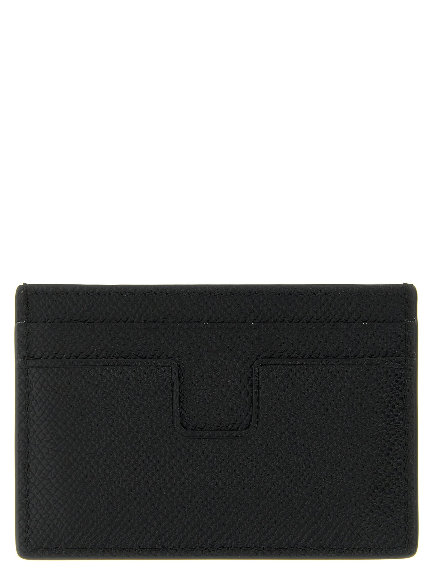 Cardholder Card Case by Tom Ford for men in bos taurus suede calf leather black & gold features a refined silhouette, showcasing the elegant lines of the Bos Taurus Suede Calf Leather Cardholder Card Case alongside premium card-organization for a refined finish.