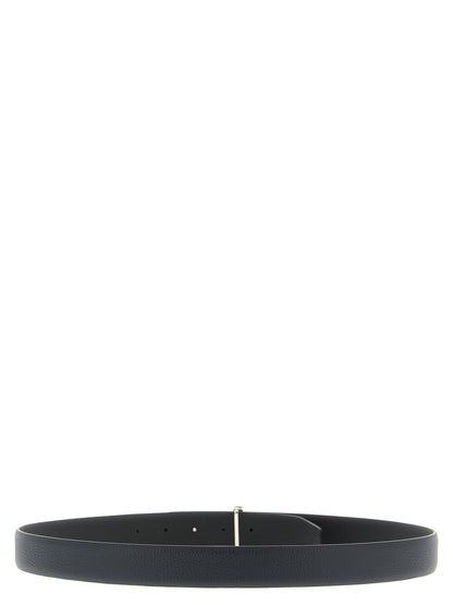 Belt by Tom Ford for men in calfskin leather black, dark-blue, multicolor & silver presents a artisanal silhouette from the Calfskin Leather Belt collection, showcasing an artisanal design and refined craftsmanship for a artisanal look.