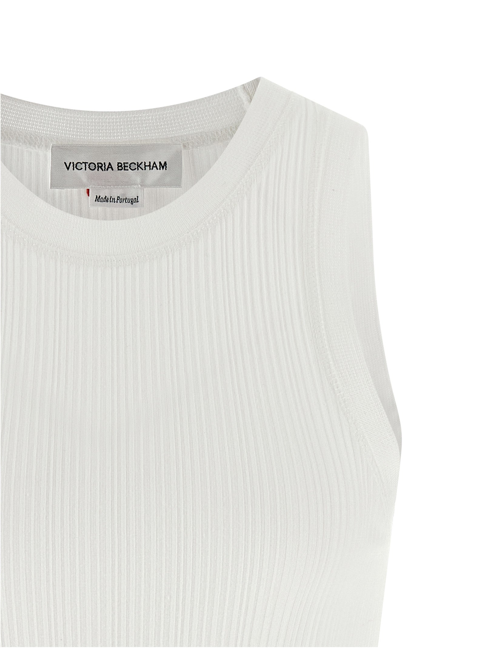 T-Shirt by Victoria Beckham for women in cotton white & signature features an edgy silhouette, meticulously detailed with a sophisticated and crew neckline for a truly edgy finish.