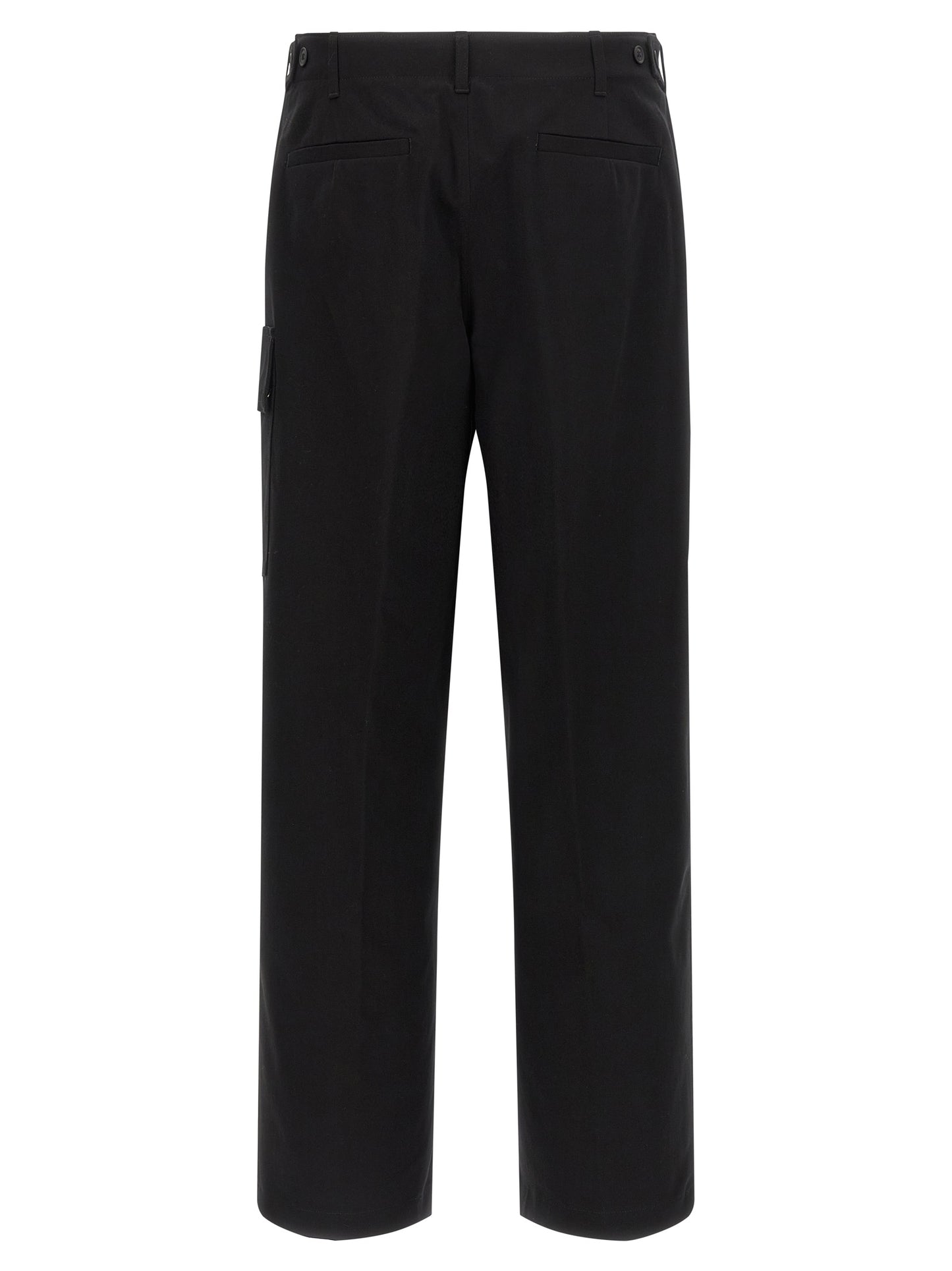 Chinos Pants by Fendi for men in stretch cotton black features an perennial and long, expertly tailored with a perennial for a refined silhouette.