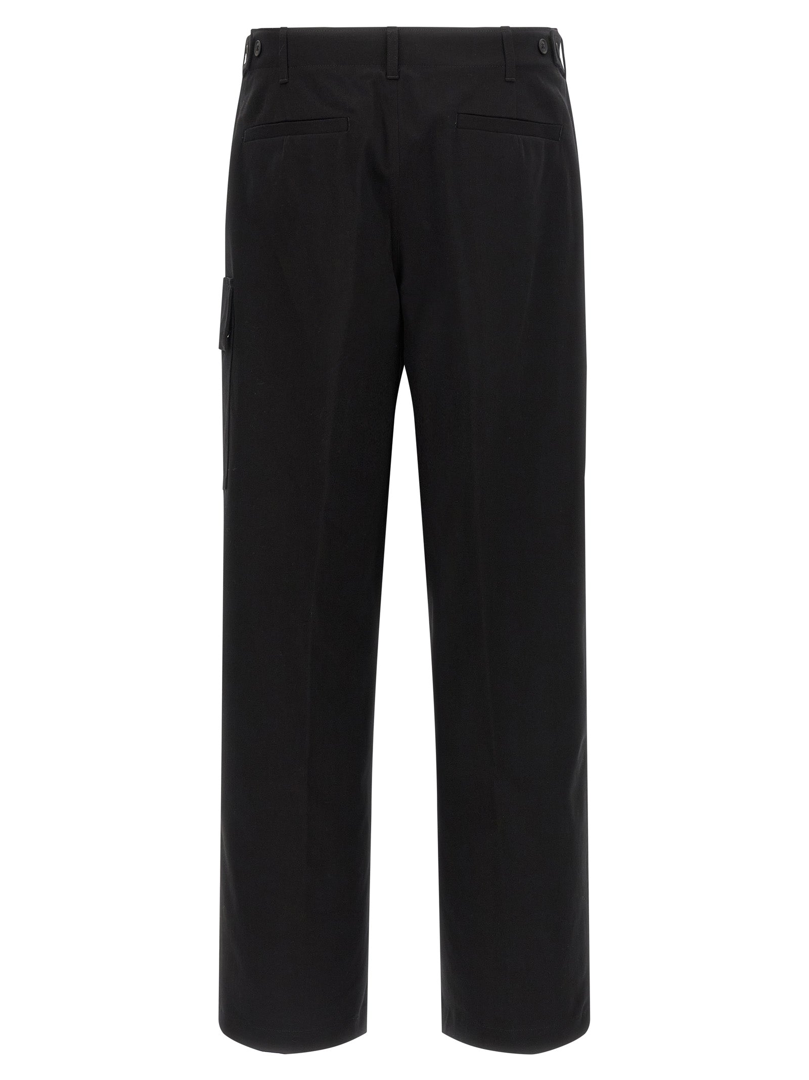 Chinos Pants by Fendi for men in stretch cotton black features an perennial and long, expertly tailored with a perennial for a refined silhouette.
