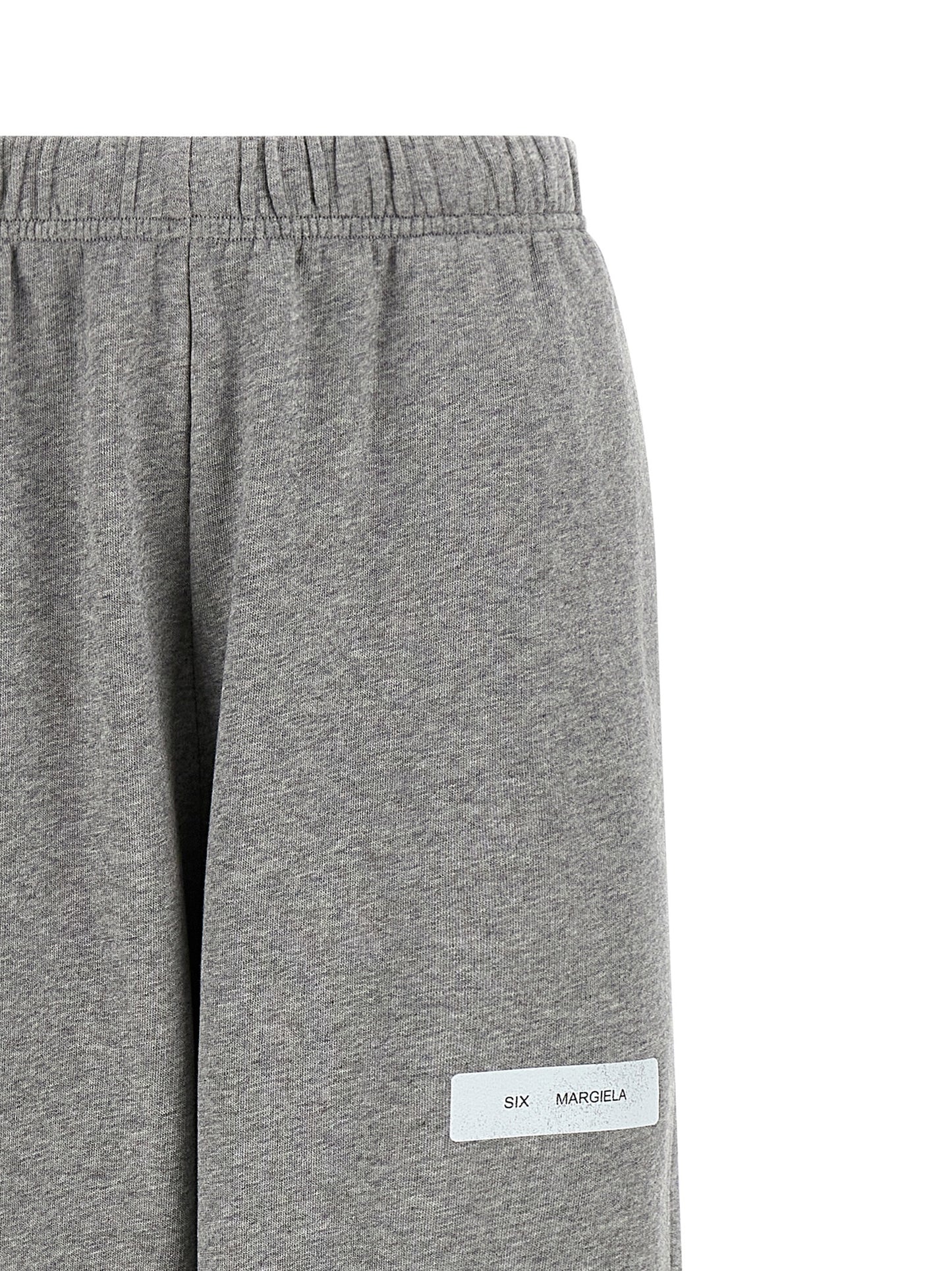 Joggers by MM6 Maison Margiela for women in cotton gray & print presents a refined pantology silhouette, artfully defined by a refined pantology , long, and a sophisticated .