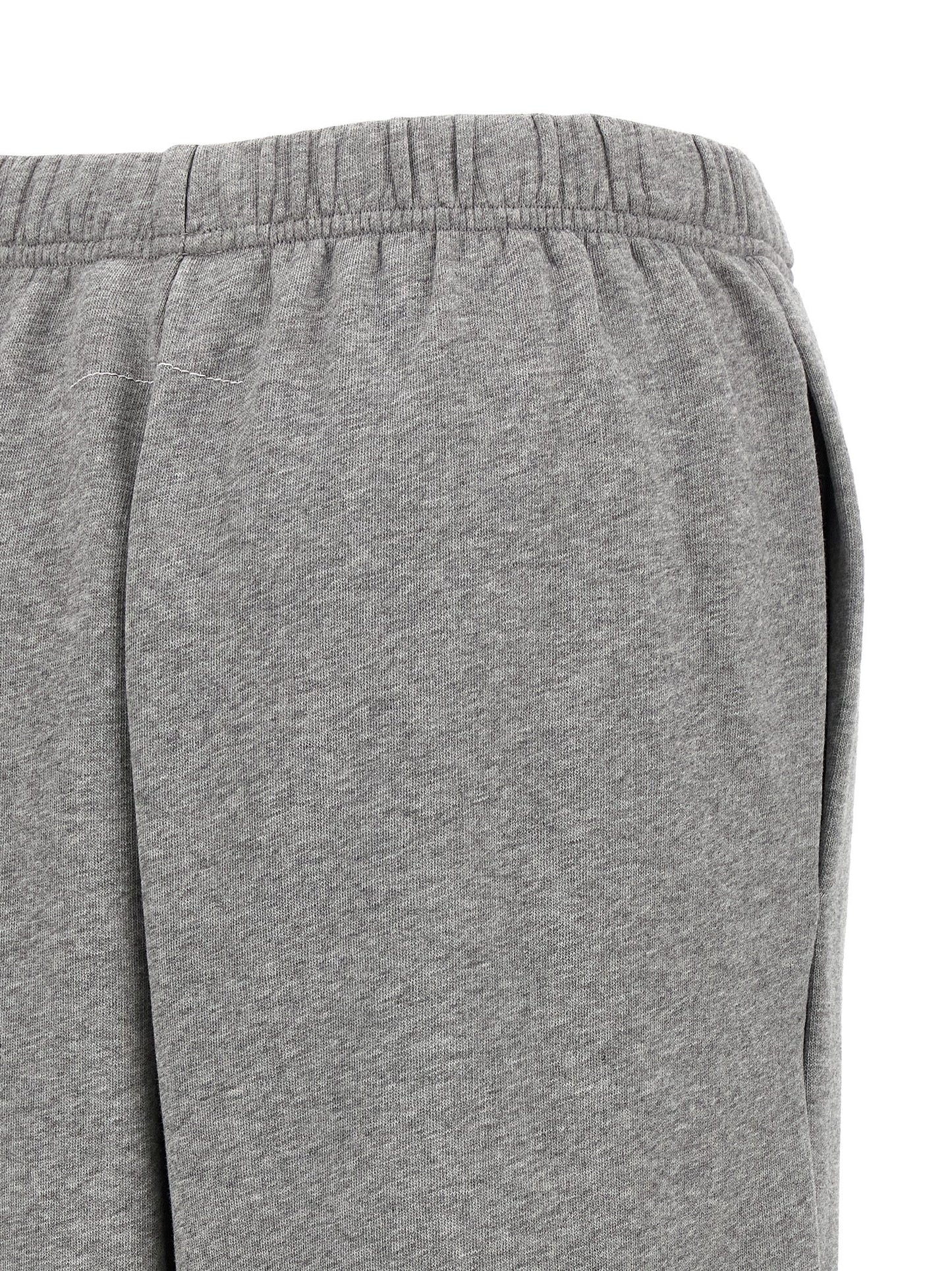 Joggers by MM6 Maison Margiela for women in cotton gray & print features an sartorial and long with a cut for a sartorial finish.