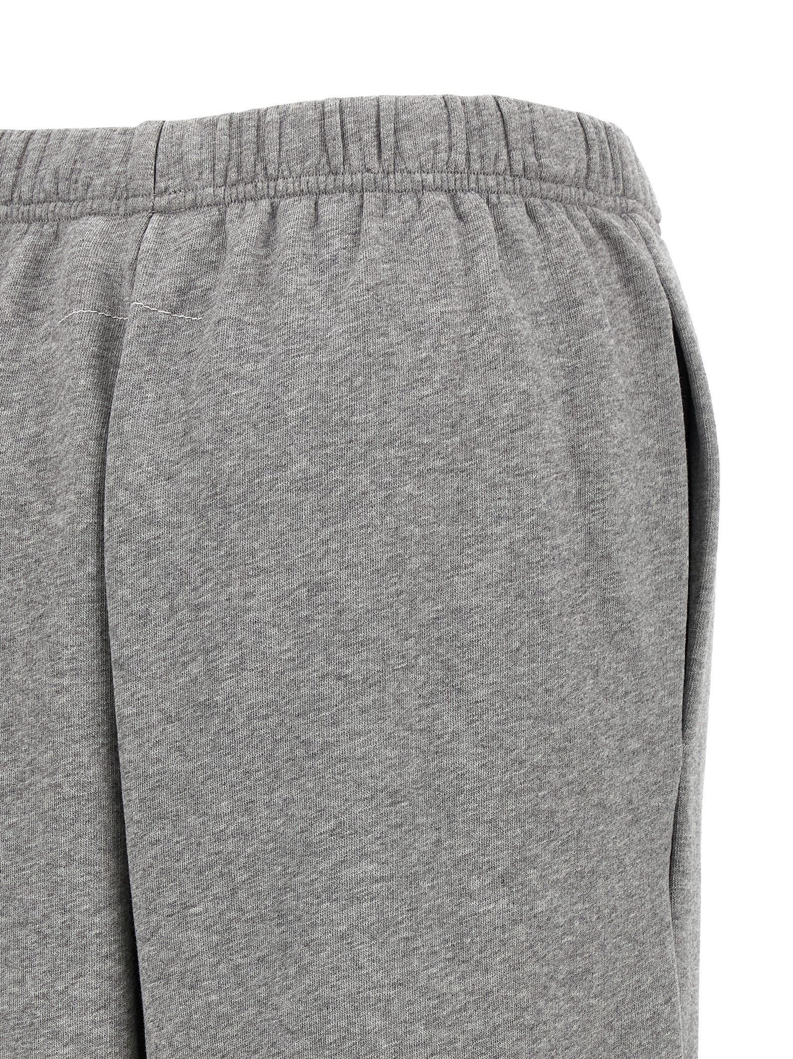 Joggers by MM6 Maison Margiela for women in cotton gray & print features an sartorial and long with a cut for a sartorial finish.