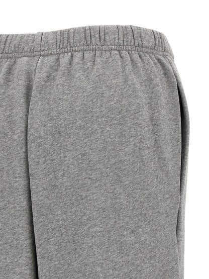 Joggers by MM6 Maison Margiela for women in cotton gray & print features an sartorial and long with a cut for a sartorial finish.
