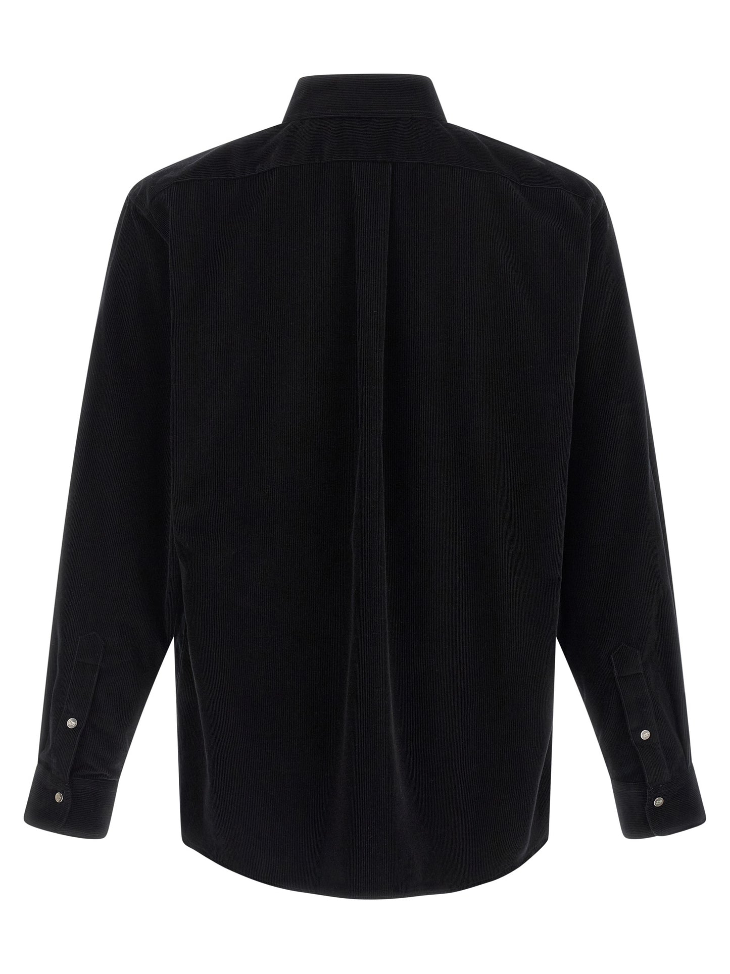 Fendi Men's Cotton Corduroy Shirt - Black