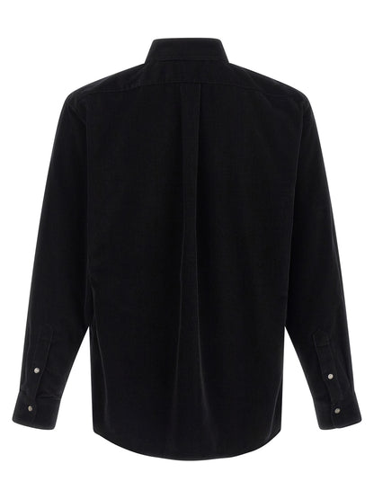 Fendi Men's Cotton Corduroy Shirt - Black