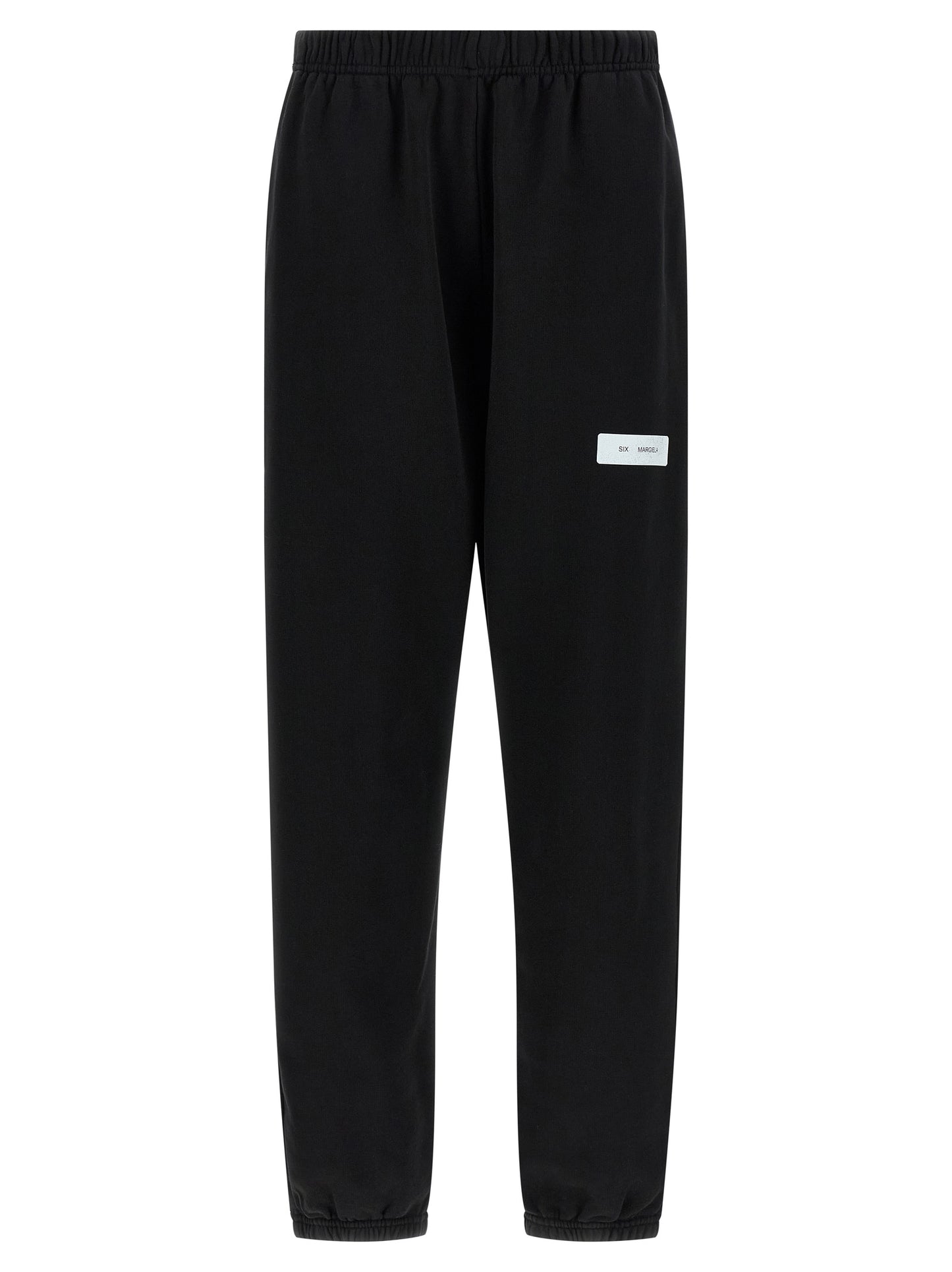 Joggers by MM6 Maison Margiela for women in cotton black & print features a polished silhouette with a polished , reaching a polished long and finished with a polished .