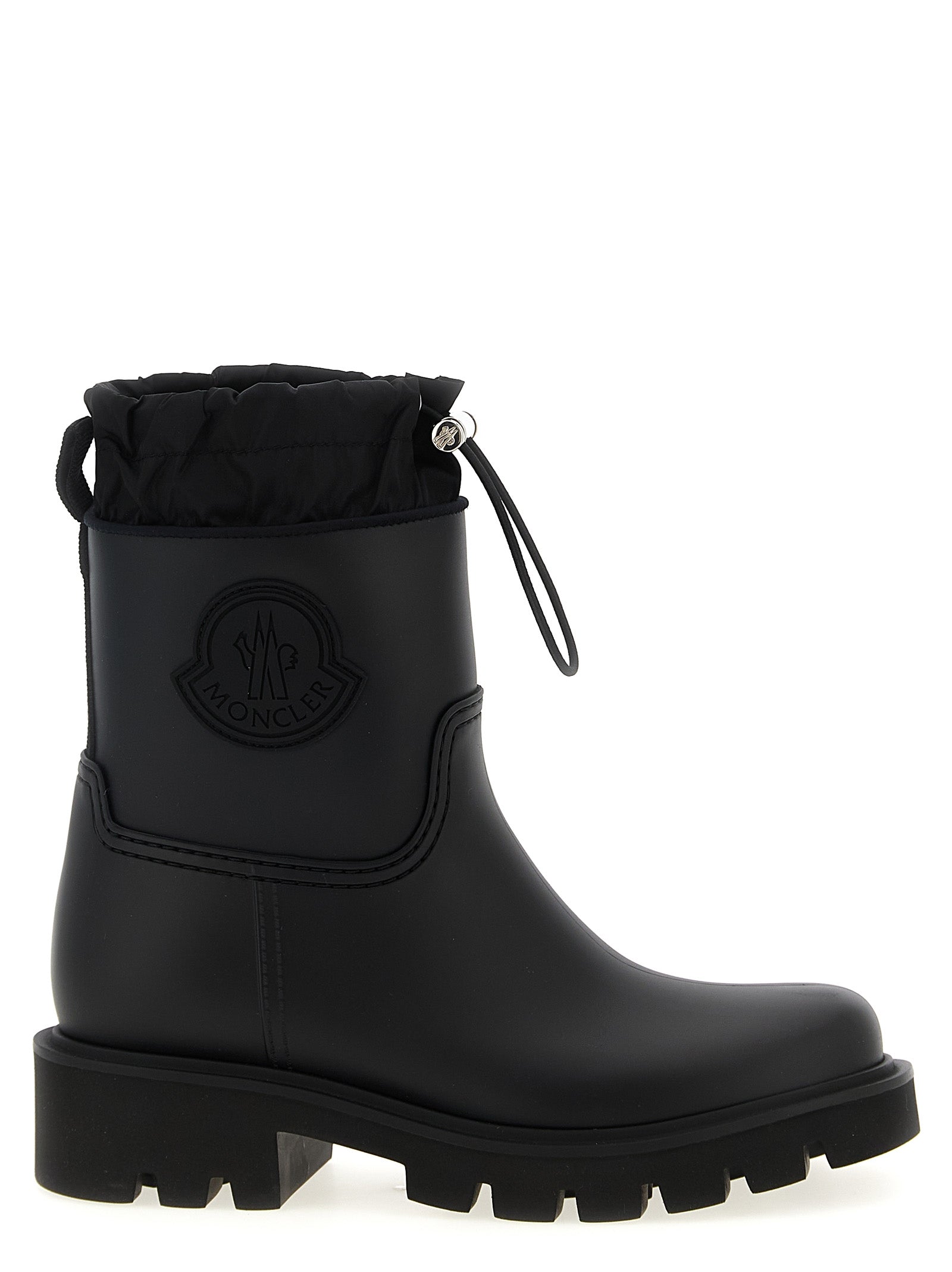 Ankle Rain Boots by Moncler for women in nylon eva & pvc black features an enchanting design from the The Blend Women's Nylon EVA & PVC Ankle Rain Boots collection, highlighting a enchanting and for a refined look.