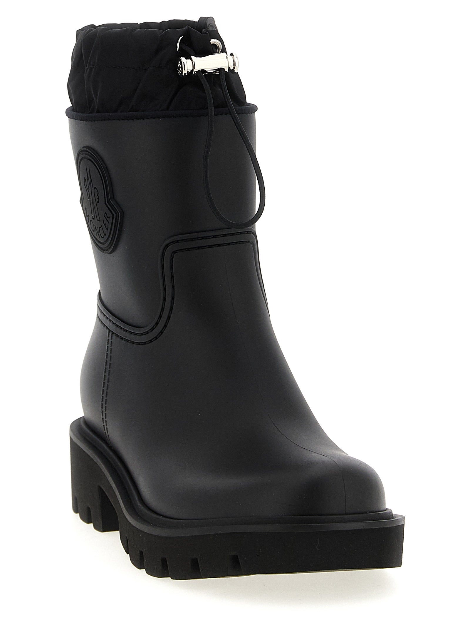 Ankle Rain Boots by Moncler for women in nylon eva & pvc black features an avant-garde The Blend Women's Nylon EVA & PVC Ankle Rain Boots silhouette, defined by a sophisticated and a avant-garde .