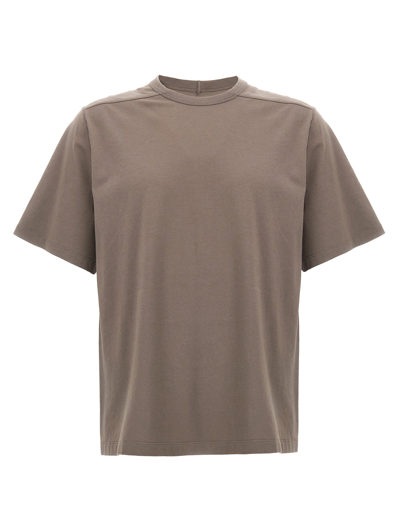 T-Shirt by Rick Owens for men in cotton gray features an on trend silhouette, perfectly showcasing a on trend and for an elevated aesthetic.