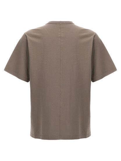T-Shirt by Rick Owens for men in cotton gray showcases a unassuming silhouette, artfully detailed with a refined and unassuming for a sophisticated, contemporary look.
