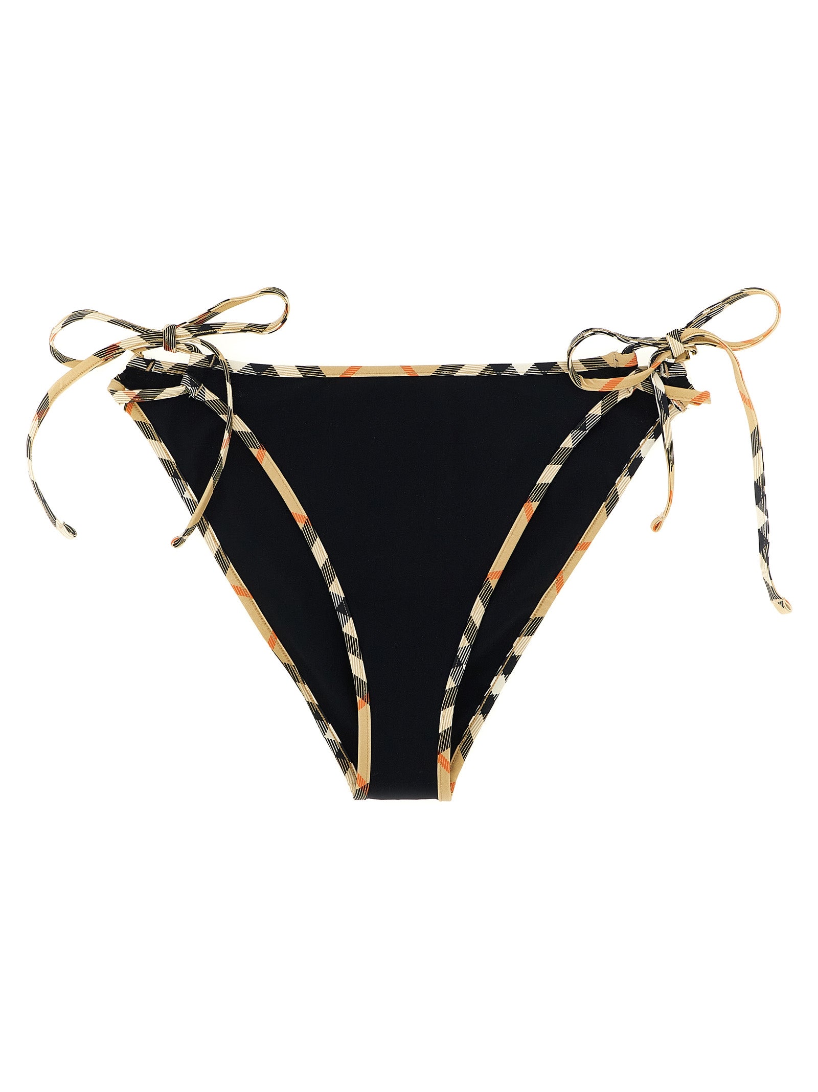 Bikini by Burberry for women in stretch nylon black features a sultry chic silhouette, showcasing the sultry chic design of this Women's Stretch Nylon Bikini with a sultry chic fit.