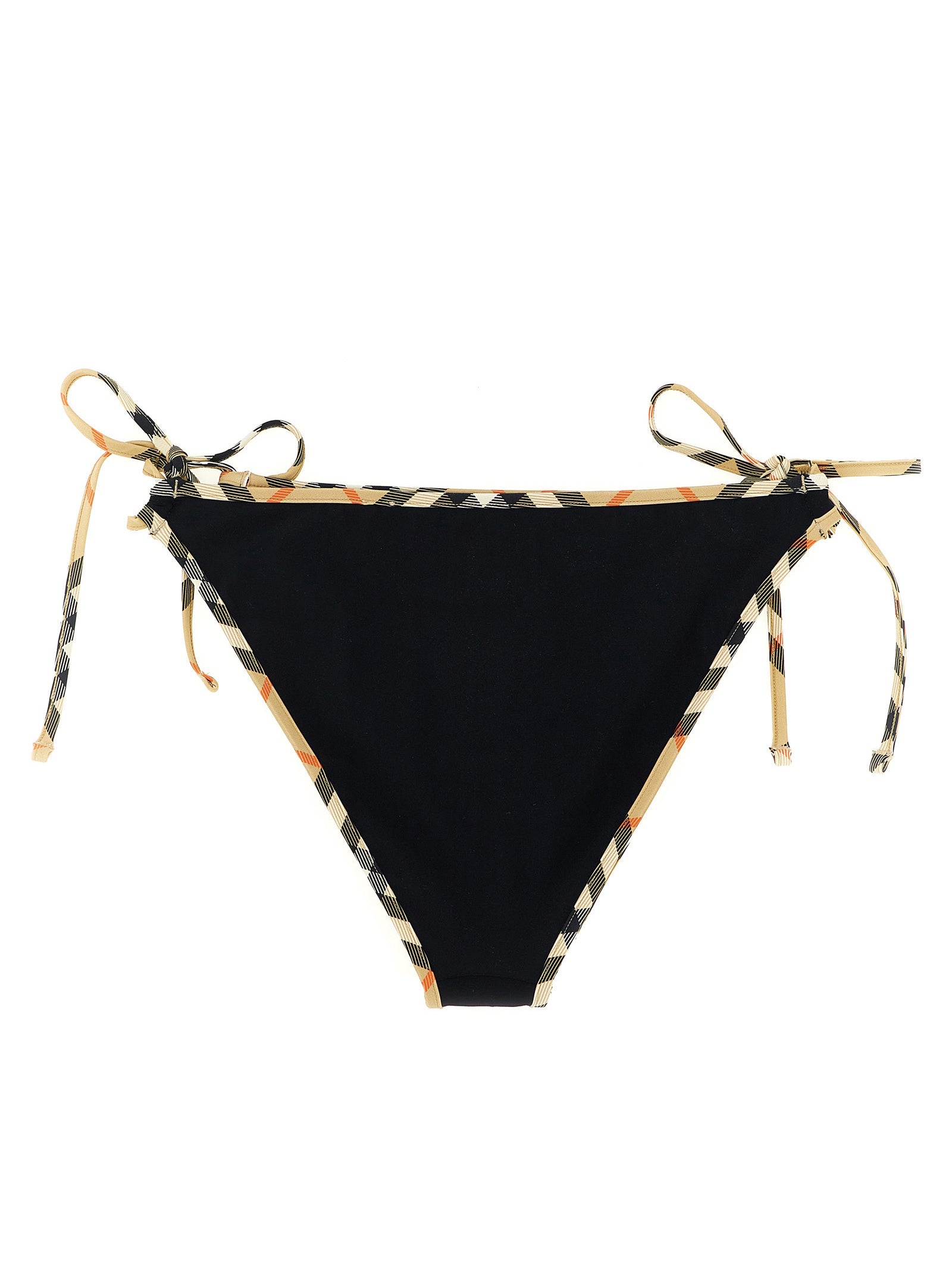 Bikini by Burberry for women in stretch nylon black presents a provocative silhouette, artfully capturing the essence of the provocative Women's Stretch Nylon Bikini design for a sophisticated look.