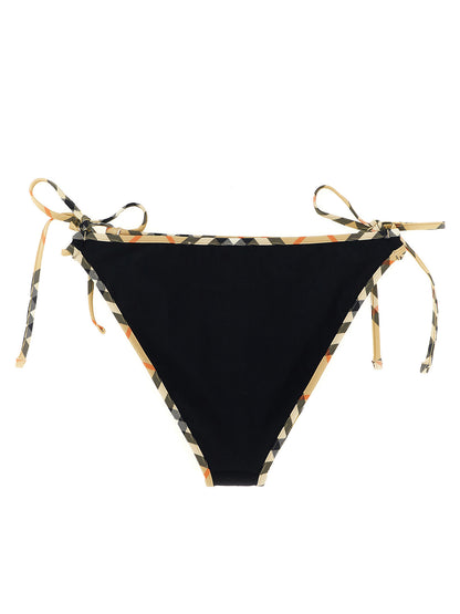 Bikini by Burberry for women in stretch nylon black presents a provocative silhouette, artfully capturing the essence of the provocative Women's Stretch Nylon Bikini design for a sophisticated look.