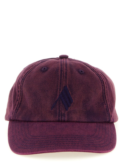 Baseball Cap by The Attico for women in cotton canvas purple features a distinguished silhouette, artfully capturing the essence of the distinguished Cotton Canvas Baseball Cap design with a sophisticated style.