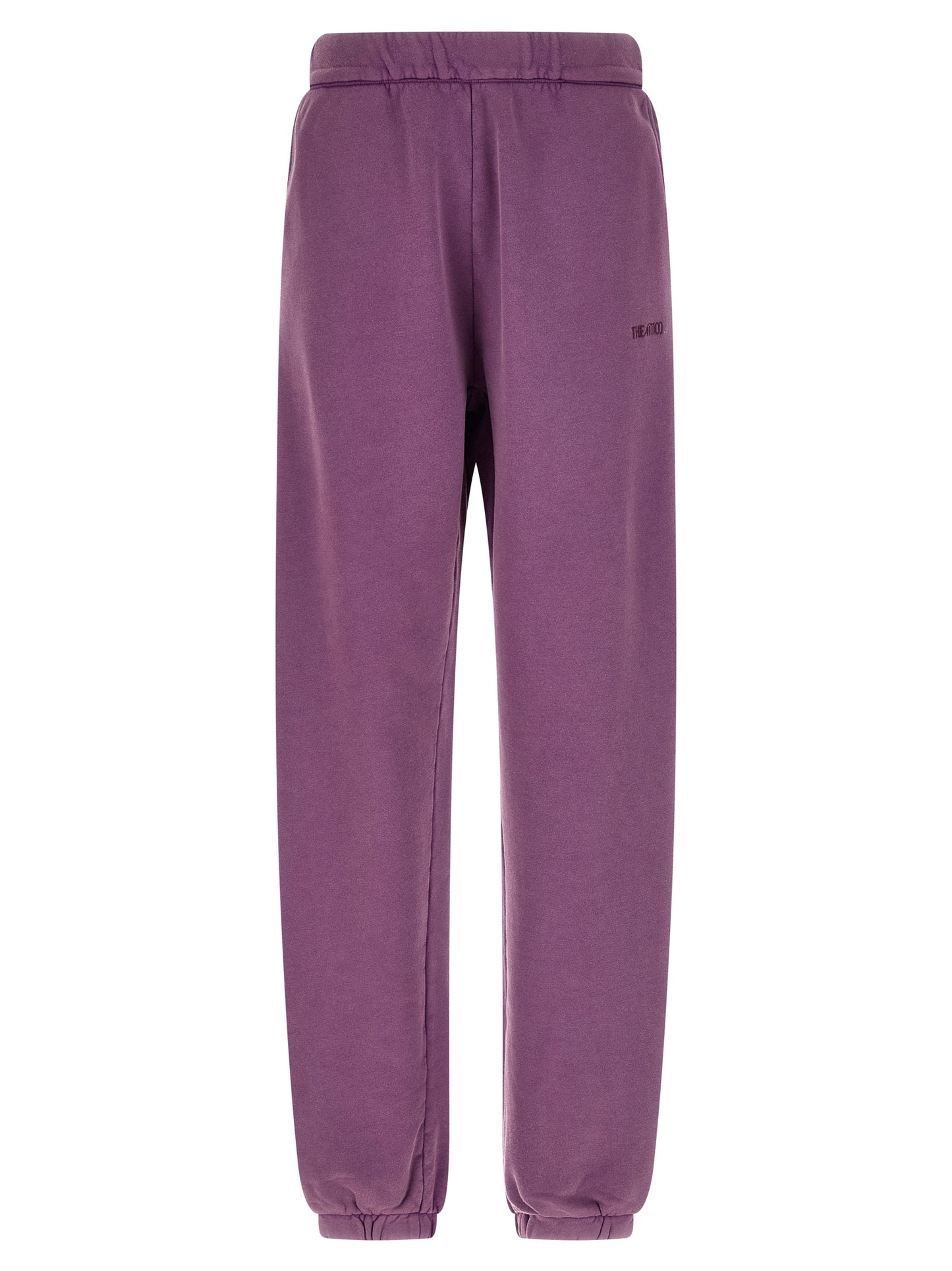 Joggers by The Attico for women in cotton purple presents a refined pantology silhouette, artfully defined by a refined pantology relaxed-fit, long, and a sophisticated .