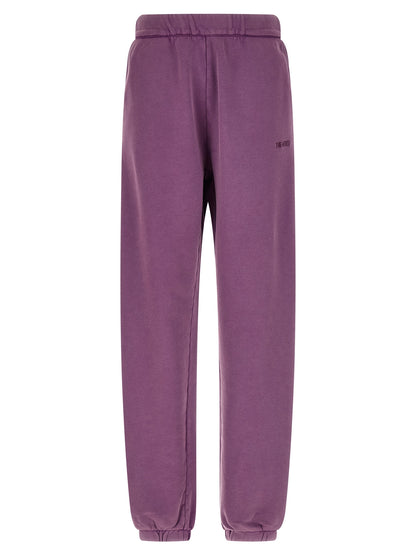 Joggers by The Attico for women in cotton purple presents a refined pantology silhouette, artfully defined by a refined pantology relaxed-fit, long, and a sophisticated .