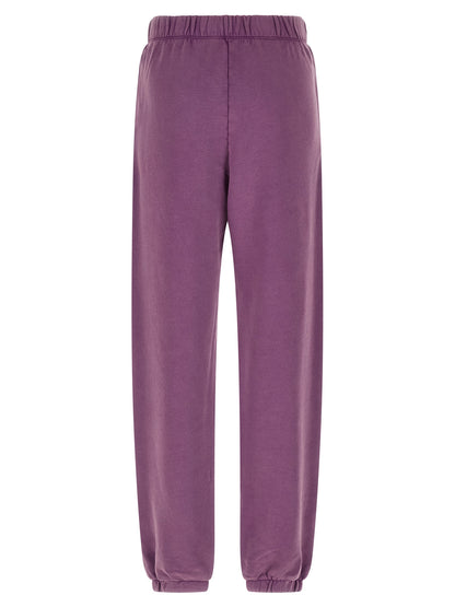 Joggers by The Attico for women in cotton purple features an sartorial relaxed-fit and long with a cut for a sartorial finish.