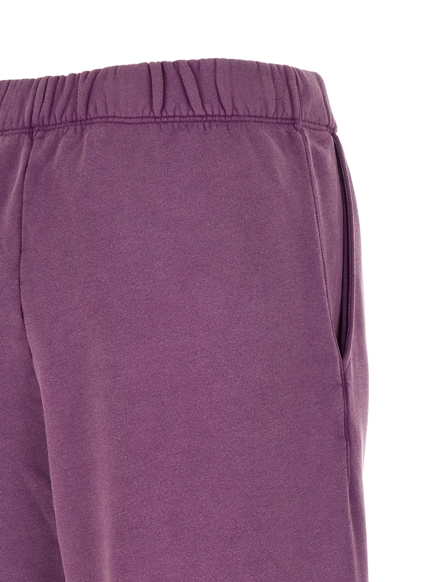 Joggers by The Attico for women in cotton purple presents a tailored silhouette, showcasing a tailored relaxed-fit and long cut with a refined for a truly tailored aesthetic.