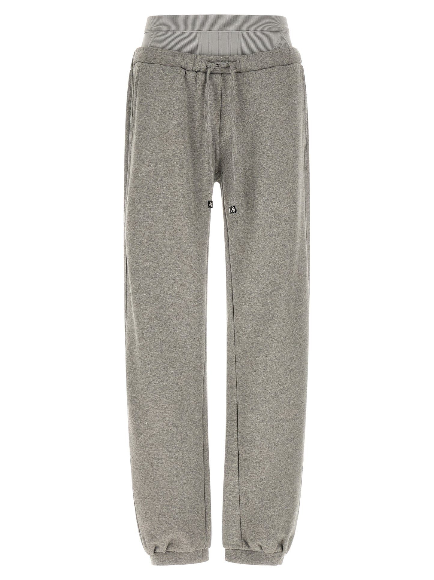 The Attico Women's Wide Cotton Joggers - Gray