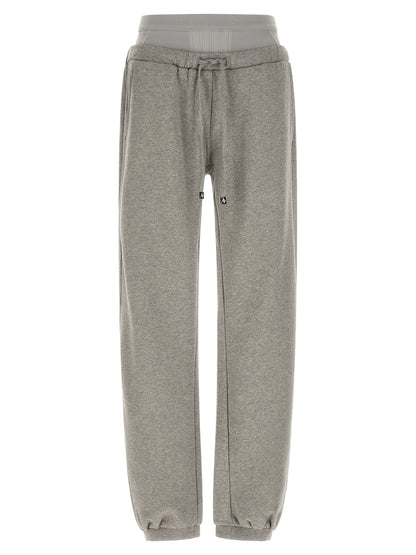 The Attico Women's Wide Cotton Joggers - Gray