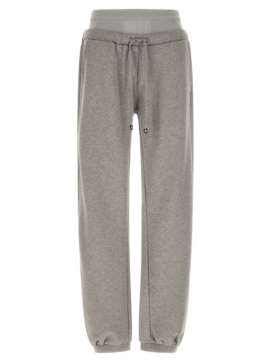The Attico Women's Wide Cotton Joggers - Gray