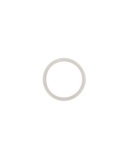 Ring by Maison Margiela for men in calfskin leather silver features a resplendent silhouette, artfully capturing the essence of the resplendent Men's Silver Ring design for a sophisticated look.