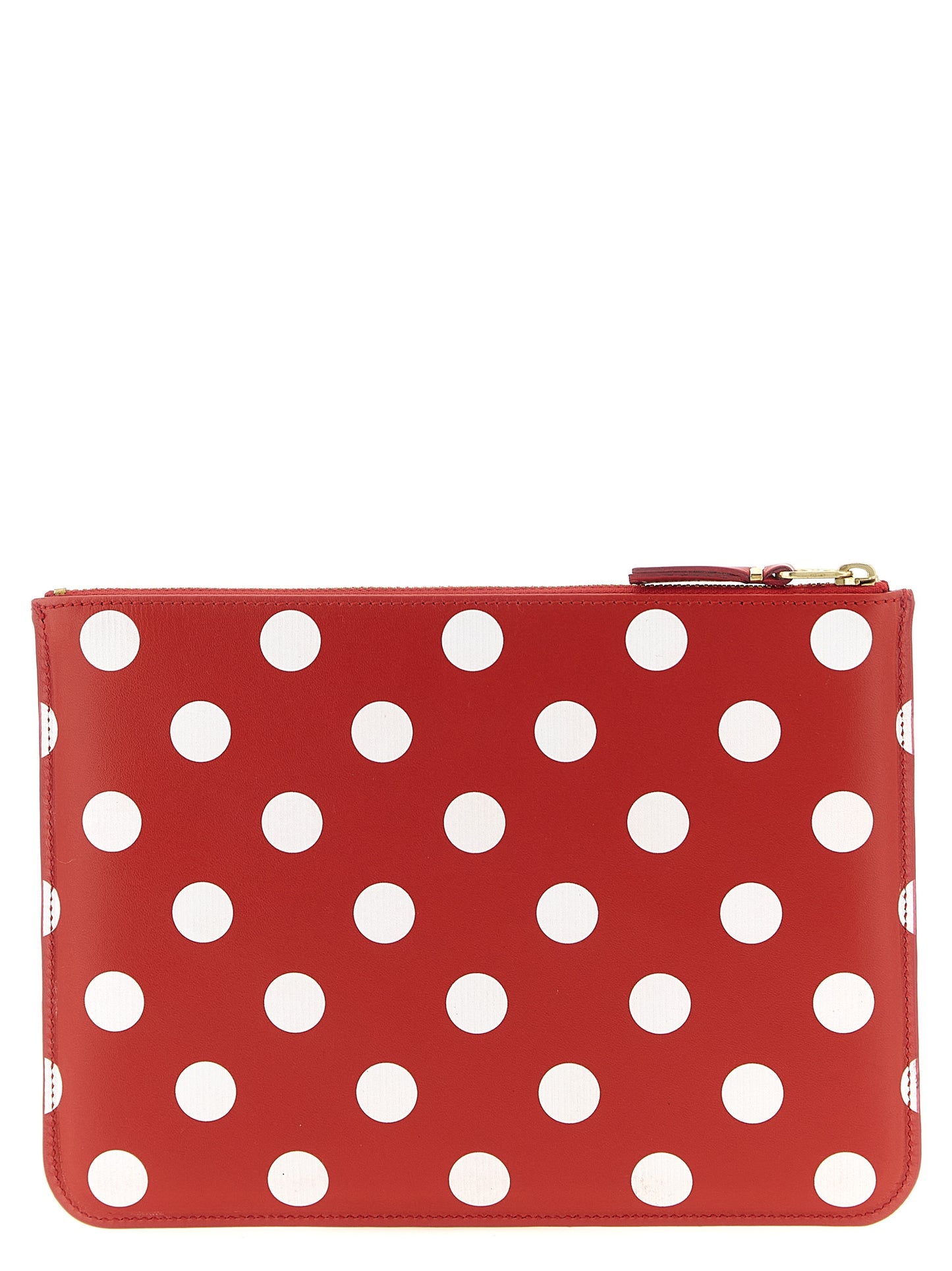 Wallet by Comme Des Garçons for men in calfskin leather multicolor, red & print presents a refined silhouette, artfully capturing the essence of the Calfskin Leather Wallet design with sophisticated for a refined look.