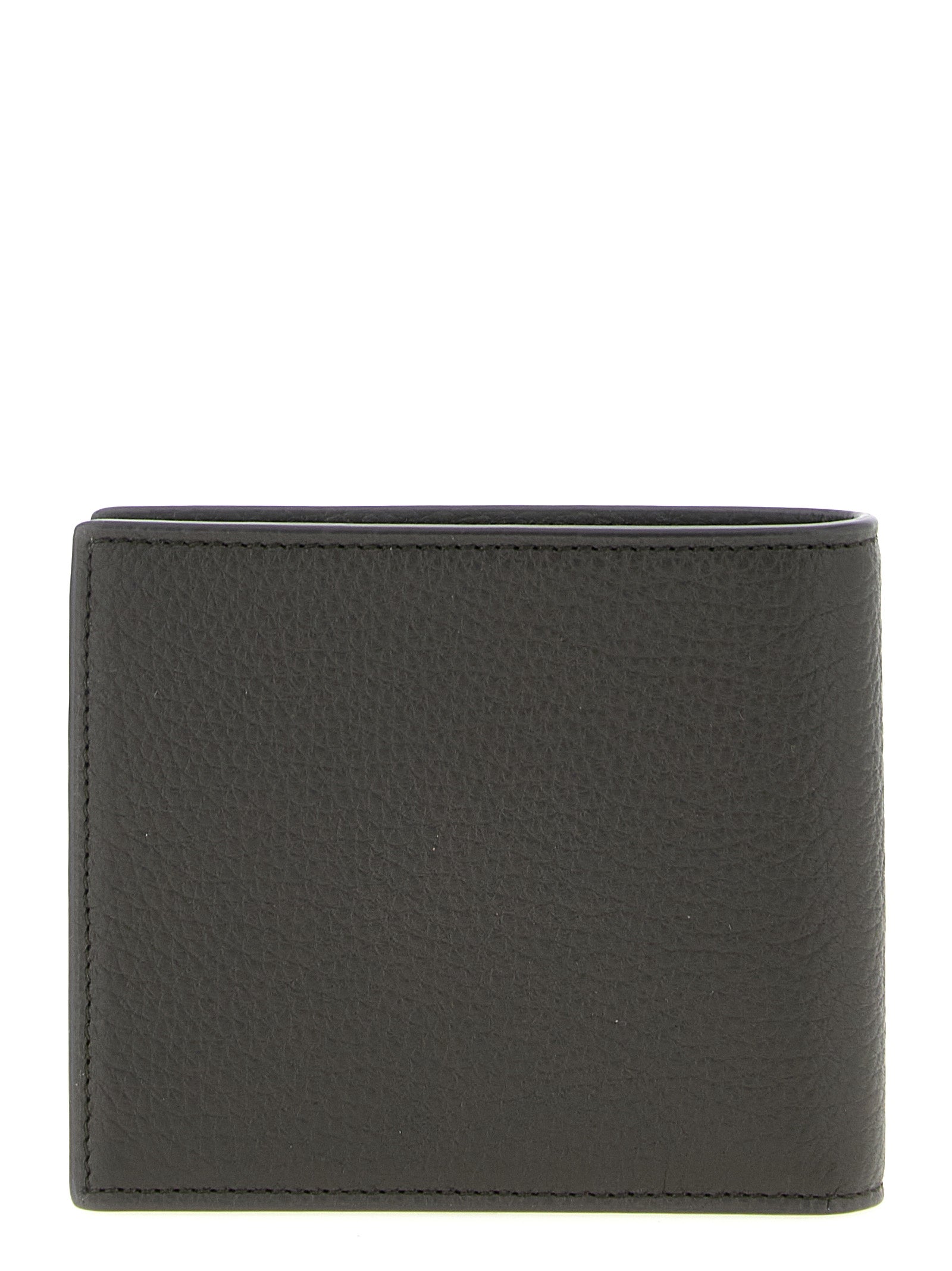 Wallet by Saint Laurent for men in calfskin leather brown showcases a distinguished silhouette, artfully capturing the essence of the distinguished Cassandre Calfskin Leather Wallet design with functional .