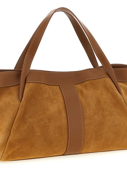 Shoulder Bag by Twinset for women in polyethylene polyurethane suede leather brown features a effortless sophistication silhouette, secured by a magnetic with ample and versatile shoulder-strap & handle for a effortless sophistication finish.