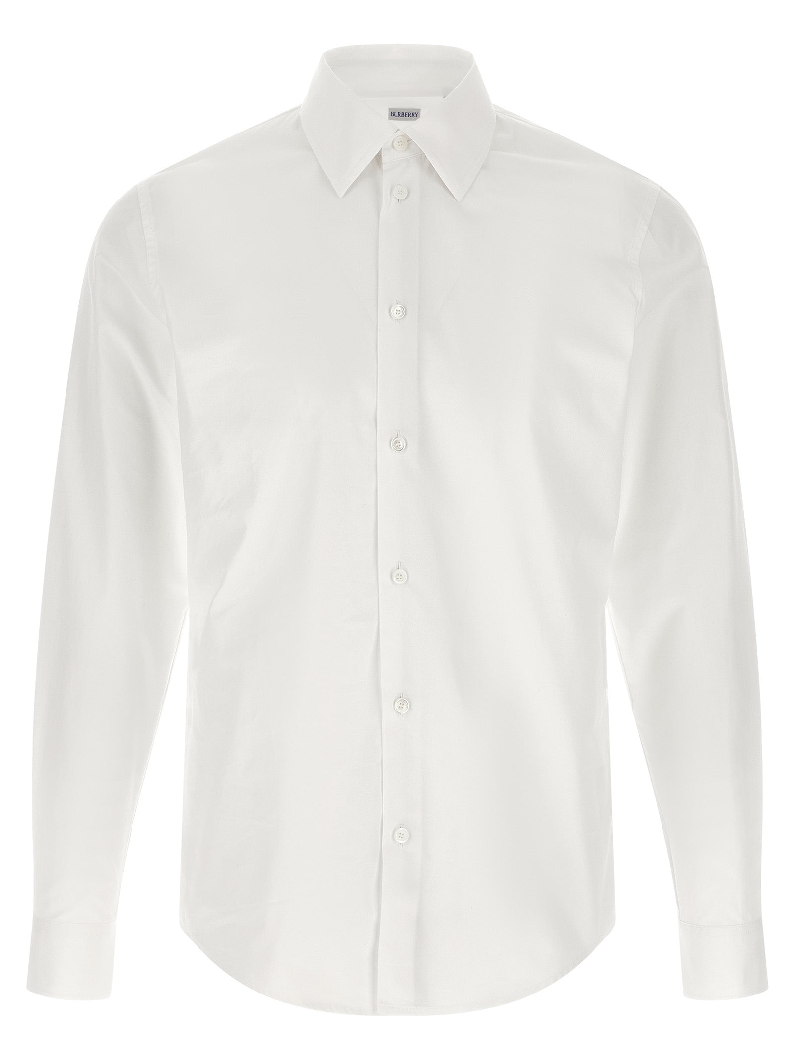 Shirt by Burberry for men in cotton white showcases a sublime silhouette, artfully detailed with a sublime and for a sophisticated, sublime finish.