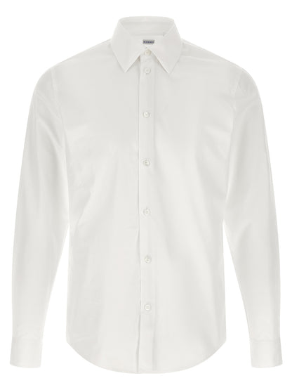 Shirt by Burberry for men in cotton white showcases a sublime silhouette, artfully detailed with a sublime and for a sophisticated, sublime finish.