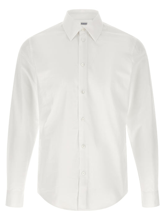 Shirt by Burberry for men in cotton white showcases a sublime silhouette, artfully detailed with a sublime and for a sophisticated, sublime finish.