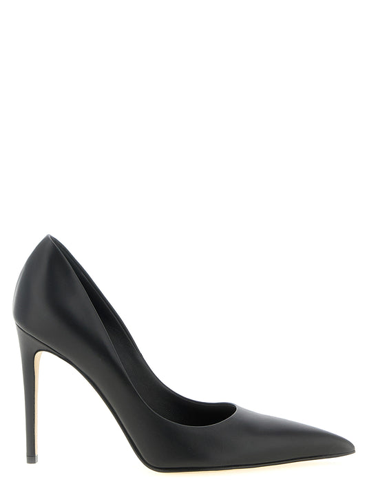 High-Heel Stiletto Pumps Heels by Alexander McQueen for women in calfskin leather black features an effortlessly chic silhouette from the Women's Calfskin Leather High-Heel Stiletto Pumps Heels collection, showcasing a stiletto high-heel and effortlessly chic pointed toe style for a effortlessly chic look.