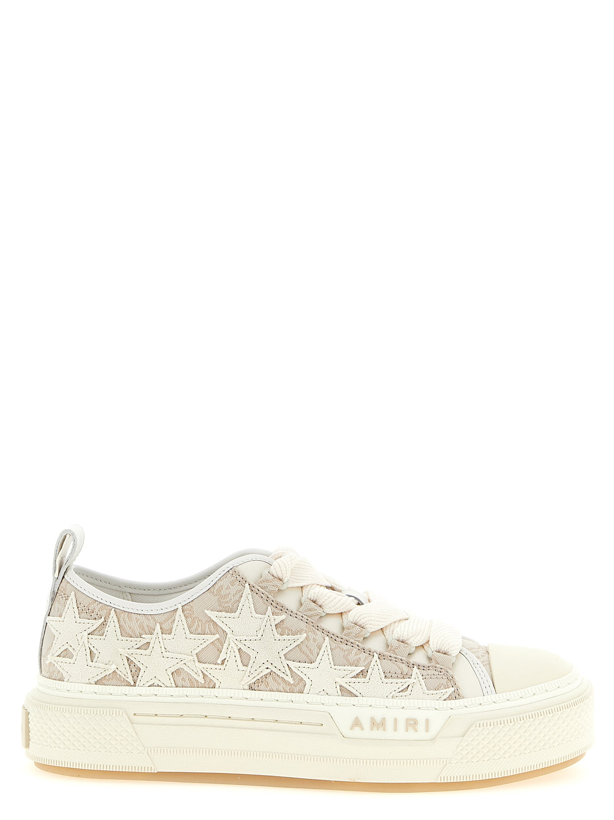 Amiri Beige Polyester Low Top Sneakers